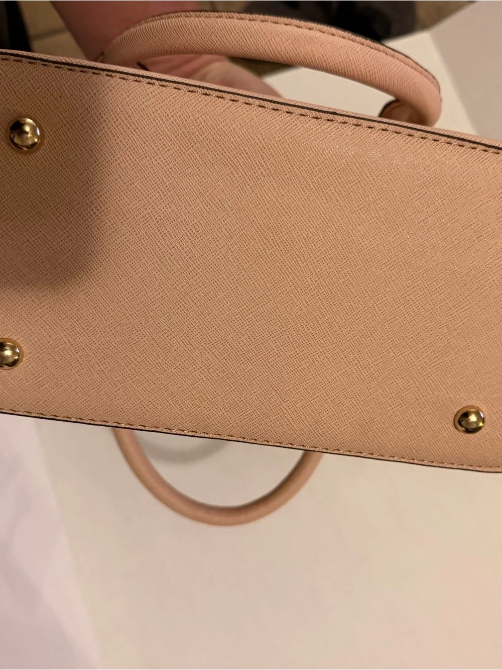 Structured Blush Pink Top-Handle Satchel